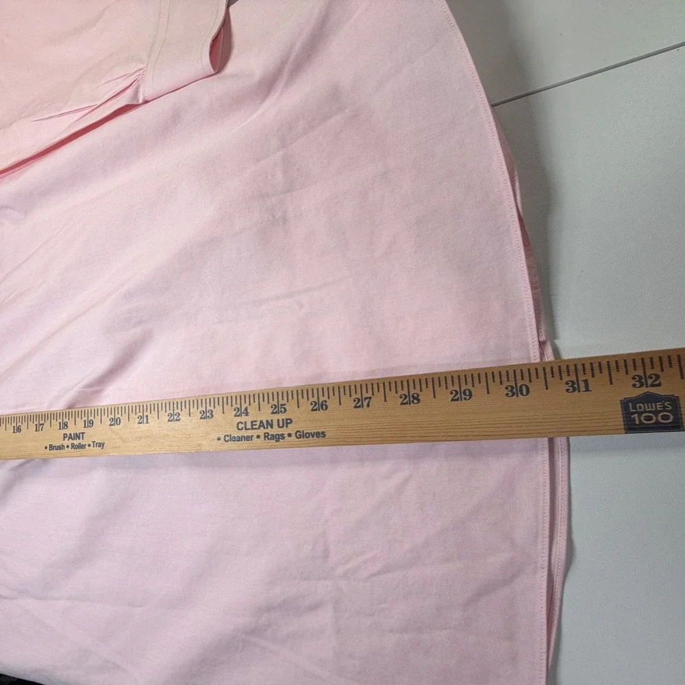 Brooks Brothers Dress Shirt Men 17 32/33 Pink Non-Iron Regular Fit Button Down